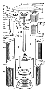 Part Location Diagram of 1017 Patio Comfort Wire Insulation